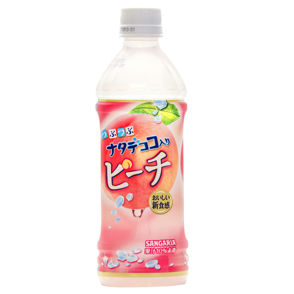 サンガリア つぶつぶナタデココ入りピーチ 500 Ml Japan Centre Fruit Vegetable Drinks