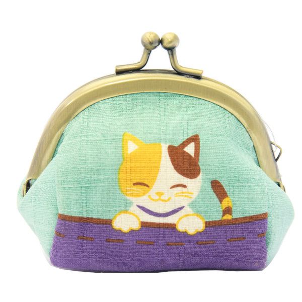 Mini Cat Coin Purse Blue, Cheeky Sibling Japan Centre Japan Fan