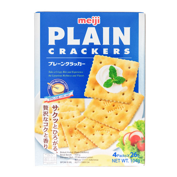 Meiji Plain Crackers, 104 Japan Centre Pretzel & Wheat Snacks