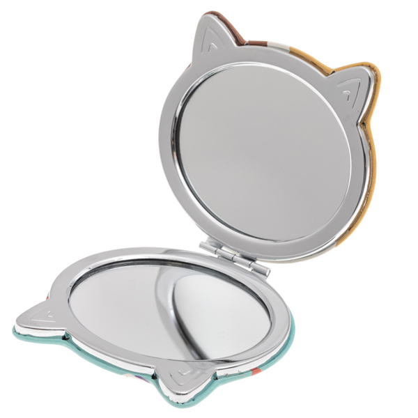 Compact Folding Mirror Happy Cat Design, 75 Japan Centre Make Up