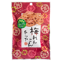14658 sokan ume plum flavoured lotus root crisps