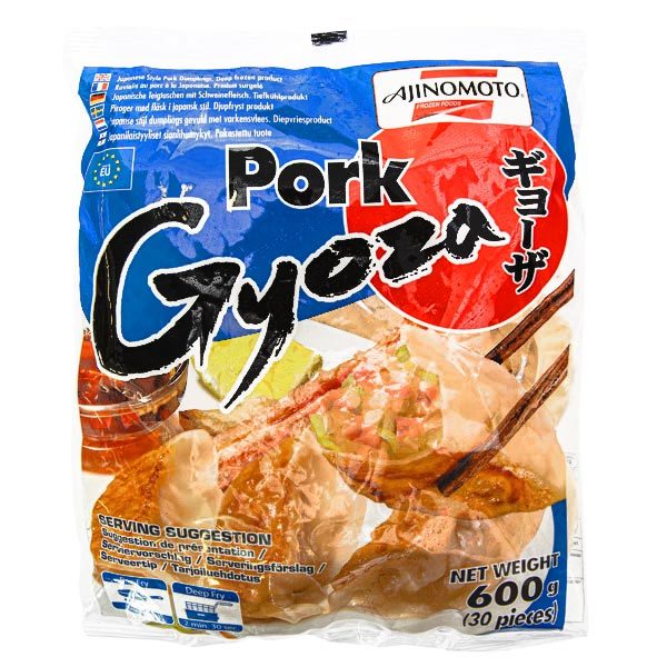 Frozen Ajinomoto Pork Gyoza, 600 g, 30 pieces Japan Centre Frozen