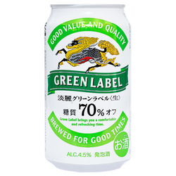 15545  kirin kirin tanrei green label lower sugar happoshu beer  can