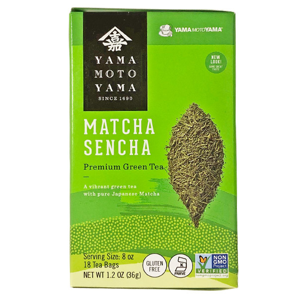 Yamamotoyama Matcha Sencha Premium Green Tea, 36 g, 18 teabags Japan