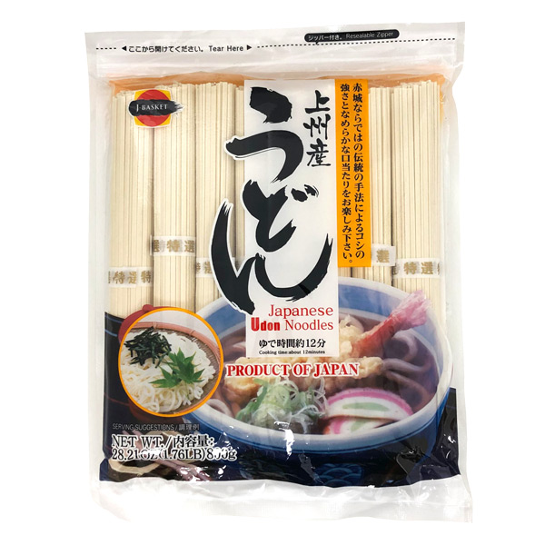 JBasket Japanese Joshu Udon Noodles, 800 g, 8 servings Japan Centre