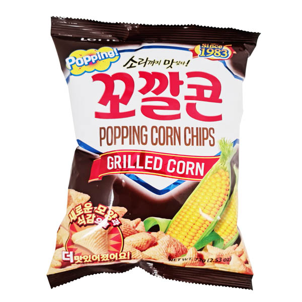 Lotte Grilled Corn Popping Corn Snacks, 70 g Japan Centre Corn