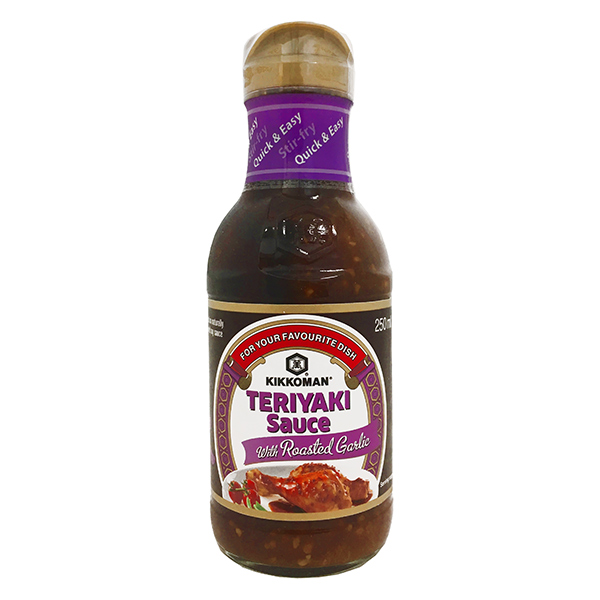 Kikkoman Teriyaki Sauce with Roasted Garlic (Holland), 250 ml Japan