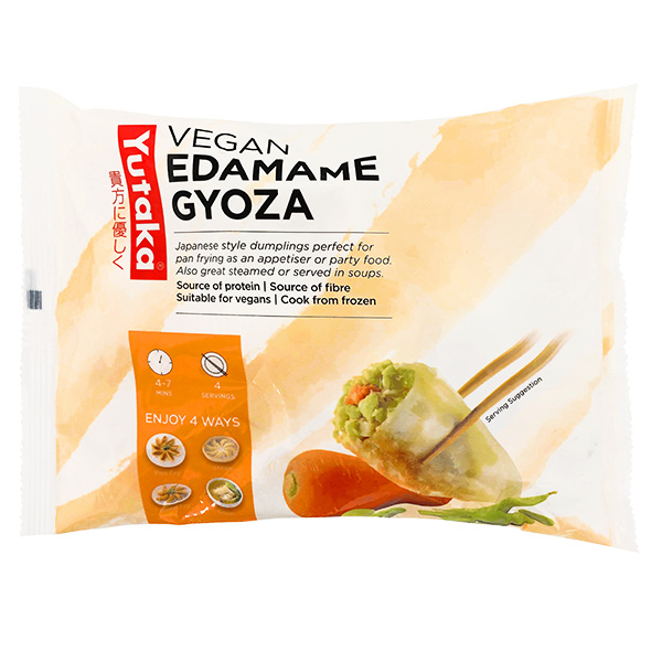 Frozen Yutaka Vegan Edamame Gyoza Dumplings, 440 g, 20 pieces Japan