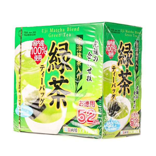 Tsuboichi Green Tea With Uji Matcha Tea Bags Multipack, 100 g, 52