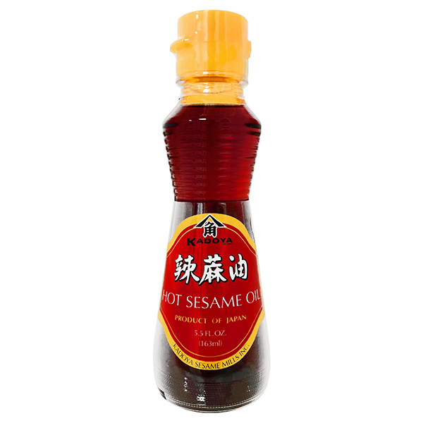 Kadoya Hot Layu Chilli Sesame Oil, 160 ml Japan Centre Huile et