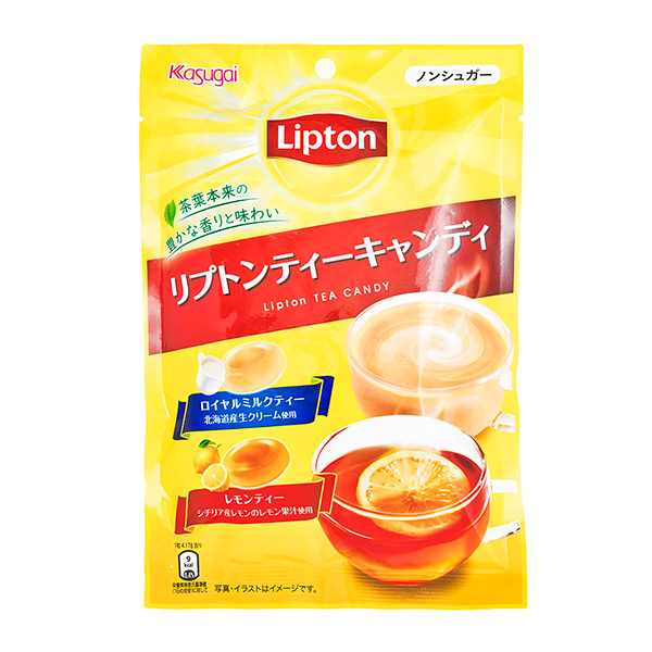 Kasugai Lipton Tea Candy Royal Milk Tea And Lemon Tea, 61 g Japan