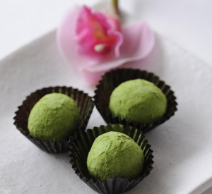 Photo valentine s matcha truffles