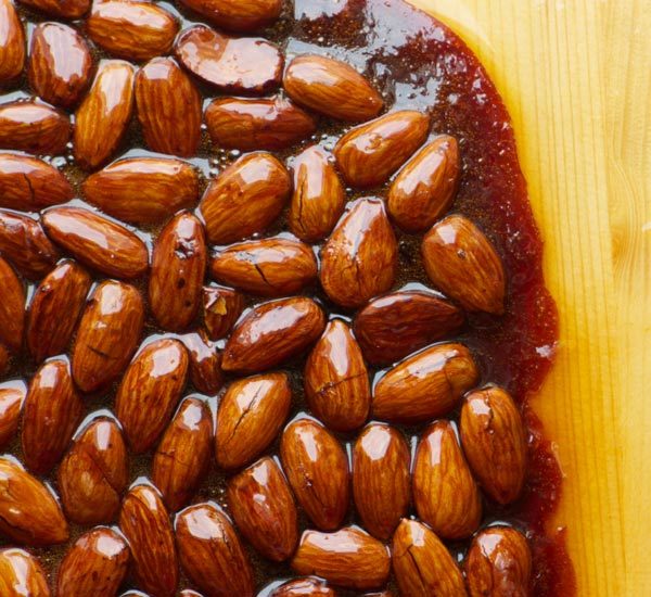 Soy Flavoured Candied Almonds Recipe sugar covered almonds | Sugared Almonds